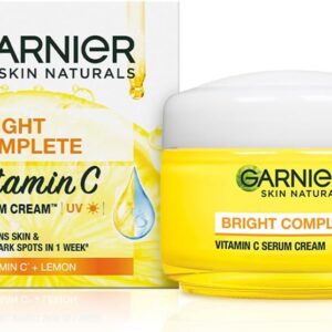 Garnier Skin Naturals Bright Complete Vitamin C Serum UV Cream Vitamin C Day Cream for Sun Protection and Skin Brightening - Suitable For all Skin Types, 45g