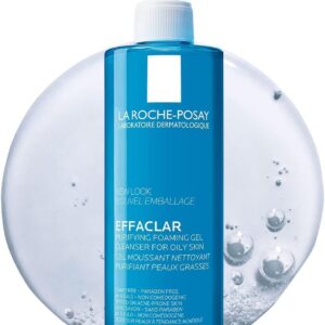 La Roche-Posay Effaclar Acne Foaming Cleansing Gel for Oily and Acne Prone Skin 400ml